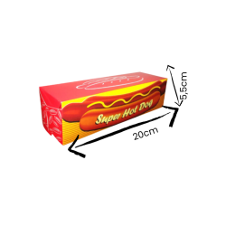 Embalagem para Hot Dog 20...