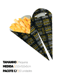Cone batata frita c/suporte...