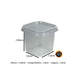 Pote Quadrado G378/350ml...
