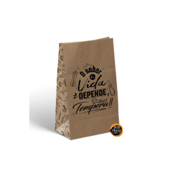 Saco Kraft Sabor da Vida...