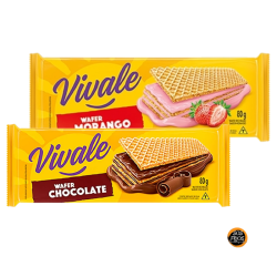 Biscoito Vivale Wafer 80g