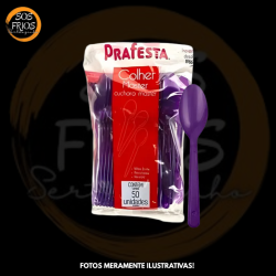 Colher Master Roxa C/50un -...