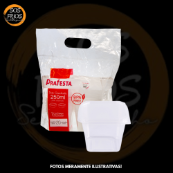 Forma quadrada 250ml C/20un...