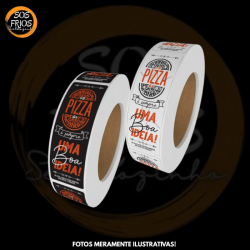 Lacre de Proteção Pizza 500un