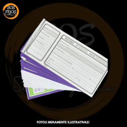 Talão Recibo Comercial 50...