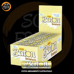 Baton Garotom Branco Cx C/30