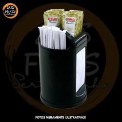 Porta Guardanapo/canudo 3 em 1