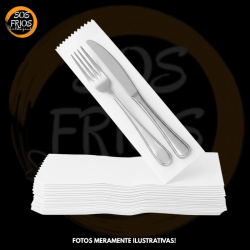 Porta Talher Branco Liso C/500