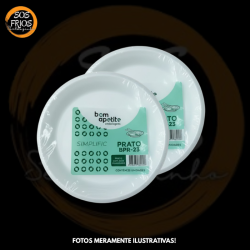 Prato PR23 Isopor Raso...