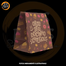 Saco Kraft "Oba Seu Docinho...