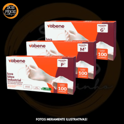 Luva Latex Vabene C/Pó 100un