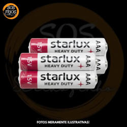 Pilha Zinco Starlux C/2un AAA