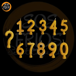 Velas Gliter Dourada - Regina