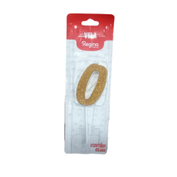 Vela pick Dourada Glitter...