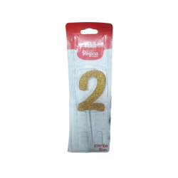 Vela pick Dourada Glitter...
