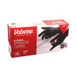 Luva Nitrílica preta c/100un